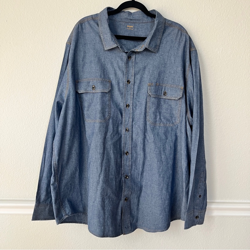 Brahma 100% Cotton Chambray Button Down Shirt 3XL‎ Workwear